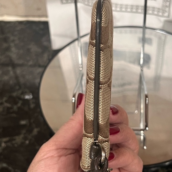 Coach Brown and Tan Wristlet - Picture 7 of 10